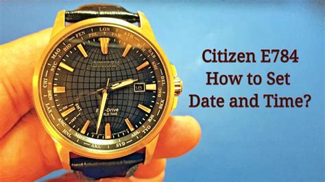 How To Set Citizen Eco Drive Perpetual Calendar Watch